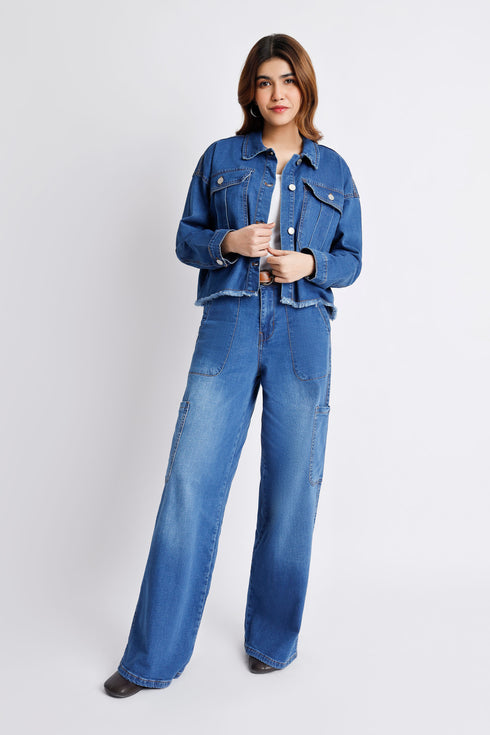 The Boxy Crop Denim Jacket